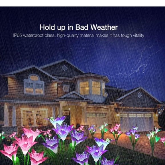 Bundle Bight Zeal New Solar White 4 Lily Stake Light Add On Listing - Picture 7 of 9